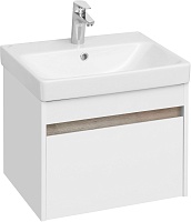 Акватон Тумба с раковиной Марти 55 белый/дуб эндгрейн